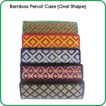 Bamboo Pencil Case (Oval)